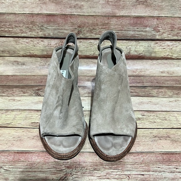 Camilla Skovgaard Brown Suede Slingback Wedge Sandals - Picture 4 of 8